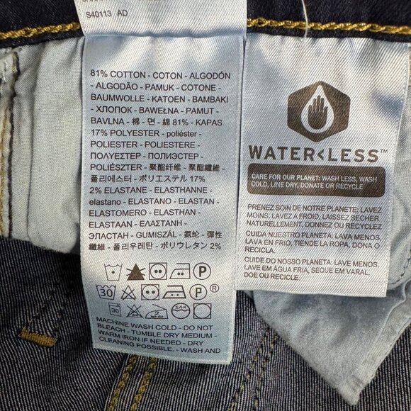 Levi's 724 NEW High Rise Straight Dark Wash Jean W25 L32 Casual Stretch - Picture 9 of 14